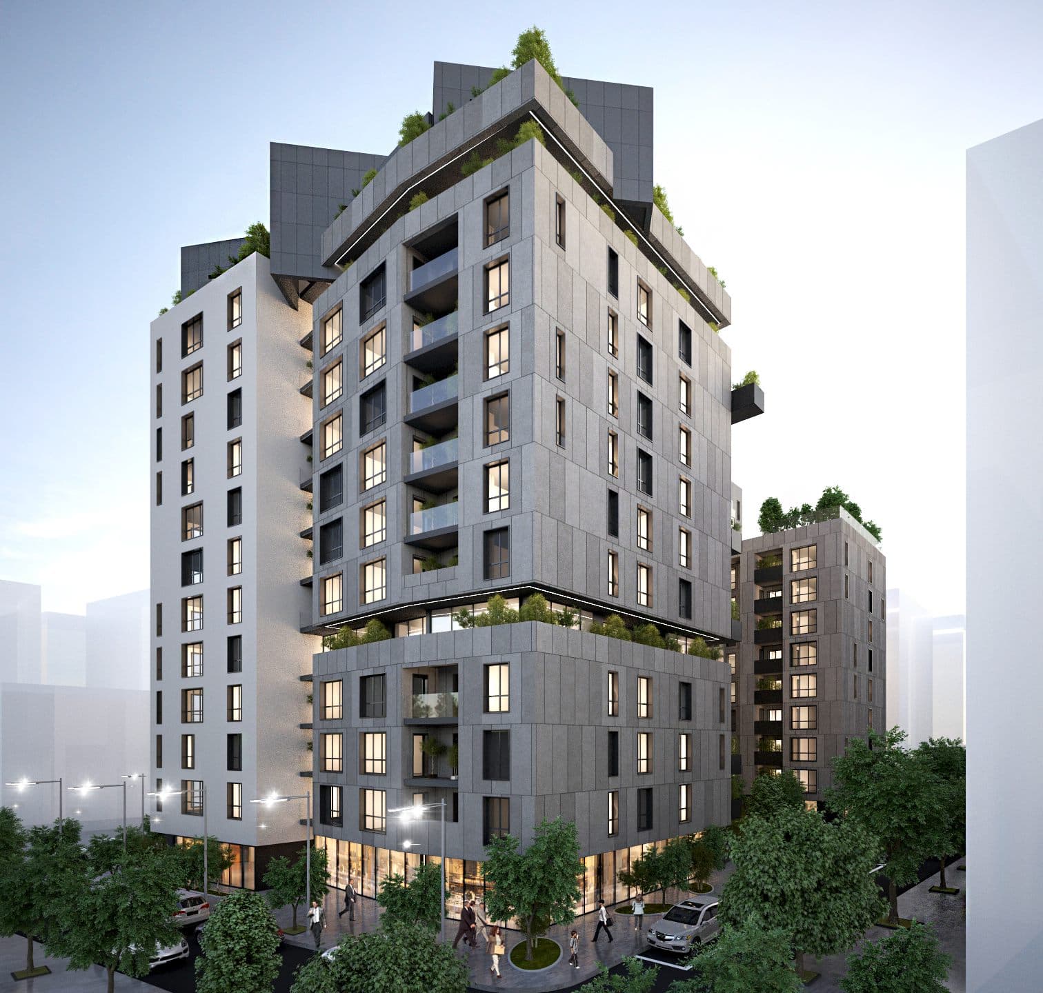 Fasada e Ndërtesës TORRE HOME, pamje dite